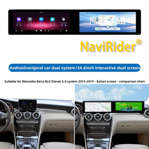 Pour Mercedes Benz Classe C W205 GLC X253 C180 C200 C220 C300 C350 Android Double Écran Carplay GPS Voiture Stéréo Autoradio - Product Image 2