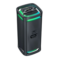Altavoz Bluetooth para Fiestas ULT TOWER 9 SOUND, Sistema de Sonido Doble de 6.5 Pulgadas, Altavoz Amplificado Recargable, Micrófono Inalámbrico