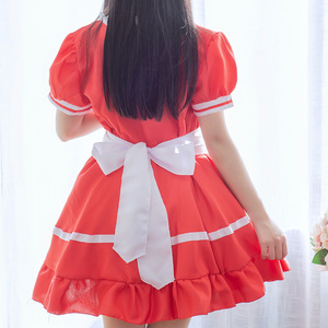 Sweet Lolita Dress French Maid <strong>Costume</strong> Women Short Sleeves <strong>Halloween</strong> Mini Waiter Waitress Dress Cute Ouji <strong>Lady</strong> Outfit <strong>Plus</strong> <strong>Size</strong> - Product Image 4