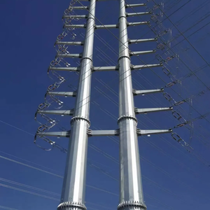 Tour de transmission électrique haute tension 110 kV 220 kV en acier galvanisé à chaud Q235B/Q355/Q420B - Product Image 5