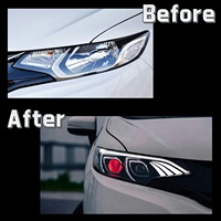 FIT LED faro 2014-2020 JAZZ actualización a estilo Benz DRL modificado faro delantero señal de giro Plug and Play para Honda