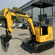 Mini-excavatrice sur roues de 0,8 tonne, fabriquée en Chine, avec moteur diesel Euro 5, certifiée EPA CE OEM R308 R350, avec pompe, pour travaux agricoles - Product Image 2