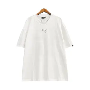 Tシャツサプライヤーファッションコットン特大Tシャツカスタムdtg印刷ボクシーフィットブランクTシャツ紳士服Tシャツ