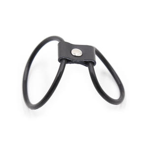 Çift halka Penis kısıtlama yüzük erkek bekaret cihazı gecikmeli boşalma aracı BDSM yetişkin seks oyuncak - Product Image 1