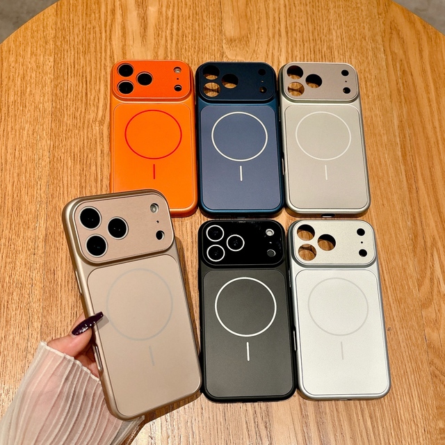 High Quality Phone case for IPhone 17 Phone case Magnetic Electroplated Glass AG Matte Kang Ning 13~16 Seconds to 17 Series