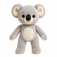 Boneka Koala Plush 40cm dengan Pakaian dan Sepatu yang Dapat Disesuaikan, Isi Kapas PP, Warna Kustom - OEM/ODM Mainan Hewan Boneka Kustom untuk Grosir