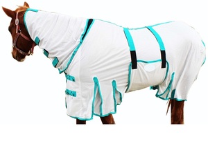 Grande feuille de mouche en maille durable pour l'été printemps confortable bande de ventre tapis de cheval flux d'air Smilesaddlery pour chevaux - Product Image 1