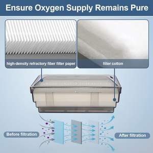 <span class=keywords><strong>EverFlo</strong></span> 5L Compatible <span class=keywords><strong>concentrateur</strong></span> <span class=keywords><strong>d</strong></span>'<span class=keywords><strong>oxygène</strong></span> filtre <span class=keywords><strong>d</strong></span>'admission Injection plastique O2 générateur Machine accessoires de remplacement 3 pièces - Product Image 3
