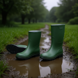 Botas de Lluvia Verdes Ttake Modelo 44 Tronchetto con Suela Negra - Product Image 3
