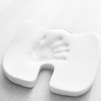 Coussin de chaise pour longues sessions assises, coussin orthopédique pour les douleurs au coccyx, coussin de chaise de bureau en mousse à mémoire de forme pour les douleurs dorsales