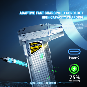 毎分13万回転 強力ファン ポータブル ミニスピード ターボファン 充電式 Type-Cケーブル 急速充電 エアダスター 掃除機 ハンディブロワー - Product Image 6