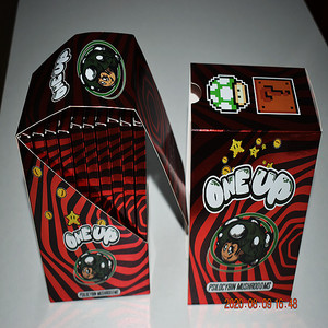 One Up Chocolate Bar Package Boxes 3.5G Oneup Mushrooms Mushroom Chocolate Bars Packing Boxes with QR Code Sticker Display Boxes