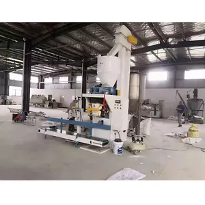 Open mouth packaging machine with automatic dry mortar production line