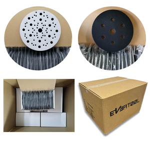 Evertool 6 inch 9 lỗ kim cương đánh bóng Pads xe đánh bóng giao diện pad mềm mật độ bọt chà nhám Pad đệm pad cho chà nhám Pad - Product Image 6