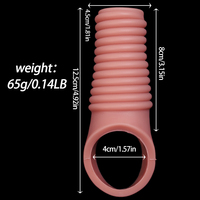 Manchon de pénis en silicone souple, manchon de pénis érotique long, extenseur de pénis, jouet sexuel pour hommes, plaisir LM-D826