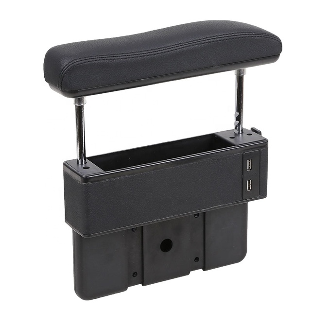Universal Car Central Armrest Box Adjustable Increase Lift Elbow Support with USB Charging Hole Interior Car-styling Accessories