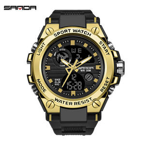 SANDA 739 <span class=keywords><strong>Montre</strong></span> Digitale <span class=keywords><strong>Homme</strong></span> Style <span class=keywords><strong>G</strong></span> Antichoc <span class=keywords><strong>Montre</strong></span> de Sport Décontractée Électronique Étanche Mode Reloj pour Hommes - Product Image 6