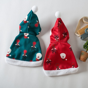 Cape de Noël pour rennes, cape pour chat, cape imprimée rennes et bonhommes de neige, tenue de Noël pour chien - Product Image 4