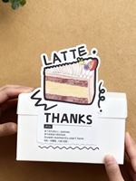 Autocollants personnalisés pour boulangerie, autocollants décoratifs en vinyle PVC, étiquettes pour gâteaux, desserts, emballages, autocollants de scellement