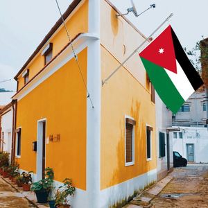 Drapeaux de Jordanie en gros 3x5 pieds, en polyester 68D/100D, personnalisables avec tous les motifs des nations, livraison rapide d'un fournisseur fiable - Product Image 3