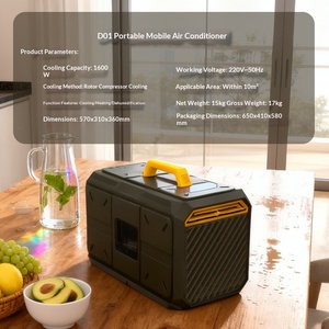 Climatiseur portable pour usage domestique, sans drainage requis, sans installation nécessaire, mobile, 1 CV, 11942 BTU de refroidissement - Product Image 1