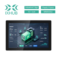 Écran tactile industriel intégré IXHUB 10,1 pouces Linux YOCTO 6.12 MIMX9352 pour contrôle industriel, en plastique biseauté