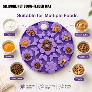 Comedero Lento Portátil de Silicona de Grado Alimenticio con Logotipo Personalizado, Resistente al Agua, para Viajes y Exteriores, para Perros y Gatos - Product Image 3