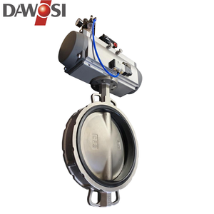 Пневматический дисковый затвор D671 из нержавеющей стали 304, профессиональный производитель дисковых затворов, размеры DN40-450 - Product Image 2