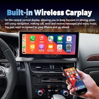 Radio para Auto Android 13 de 12.3 Pulgadas para AUDI A4 A5 2008-2016, Reproductor Multimedia de Video, GPS, CarPlay Inalámbrico, Pantalla QLED 1920*720, USB para el Tablero
