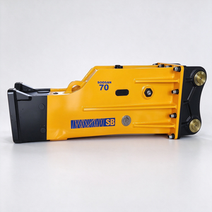 Ciseaux hydrauliques silencieux SOOSAN SB70, burin de 100 mm pour excavatrice de 16 à 21 tonnes, démolition de roche, garantie 1 an - Product Image 1