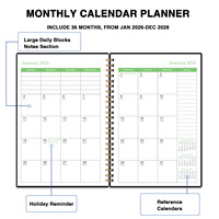 Agenda y Cuaderno Personalizados con Logotipo Estampado en Caliente, Venta Directa de Fábrica, Planificador Mensual A4 A5, Hojas Sueltas, Calendario Internacional
