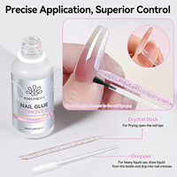 BORN PRETTY 50ml Dissolvant de colle à ongles écologique sans acétone à pénétration rapide sérum compte-gouttes 3S pour salon