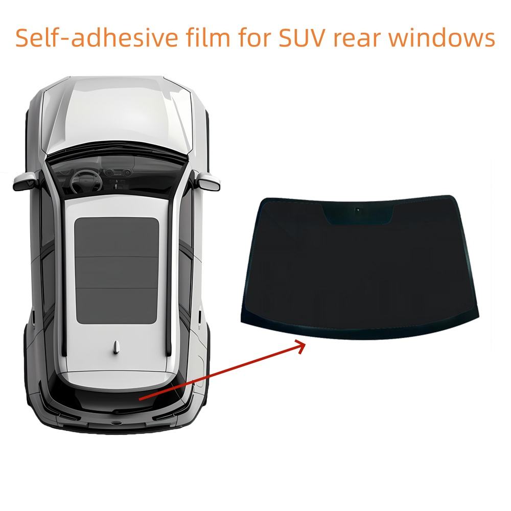 Film autocollant noir pour vitres arrière SUV : 160*100 cm