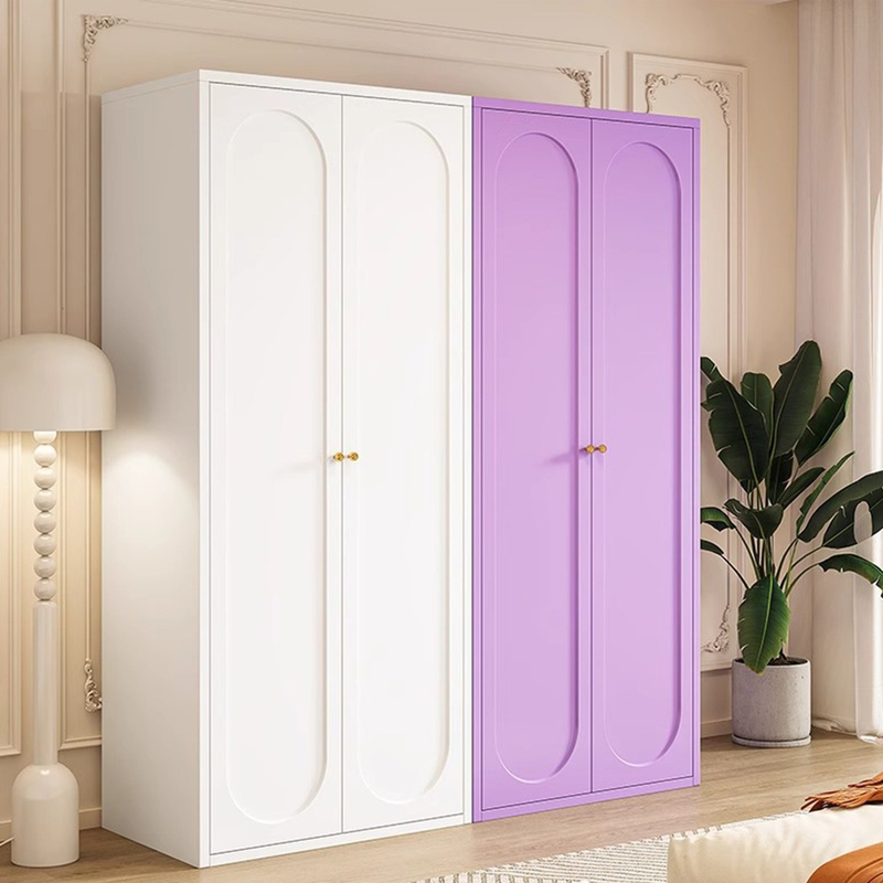 Modern Minimalist Metal Wardrobe Two Tone