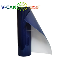 Película Termotransferible Reflectante de Color Personalizado para Logotipos Cortados con Plotter, Rollo de Vinilo Termotransferible Reflectante