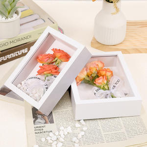 A4 6/7/8/10in ภาพกรอบแสงความคิดสร้างสรรค์3ซม. <span class=keywords><strong>ผีเสื้อ</strong></span>แมลงดินเหนียวดอกไม้แห้งกรอบตารางห้องนอน - Product Image 4