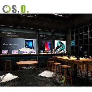 การออกแบบที่ทันสมัยไฟ LED แก้วสแตนเลสโทรศัพท์มือถือขาตั้งจอแสดงผลผลิตภัณฑ์ดิจิตอลการปรับแต่ง - Product Image 2