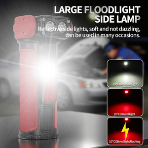 Yunmai Cob <b>Work</b> <b>Light</b> <b>Rechargeable</b> 1500mAh Portable Inspection Flashlight With Magnetic Clip - Product Image 4