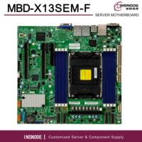 Carte mère de serveur industriel MBD-X13SEM-F à socket unique LGA4677, 5e/4e génération Xeon C741, 8DIMM DDR5, 3PCIe5.0, 2xGbE LAN, Micro-ATX