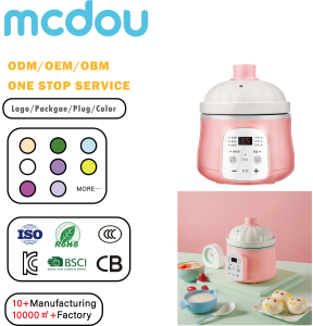 เครื่องครัวขนาดเล็ก mcdou 110V 220V หม้อเซรามิกอเนกประสงค์ สำหรับทำชิลลีคอนคาร์เน และราตาตูย หม้อตุ๋นไฟอ่อน - Product Image 1