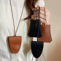 Pochette à lunettes créative en cuir PU, accessoire de cou multifonctionnel pour voyage, accessoire de pull d'hiver