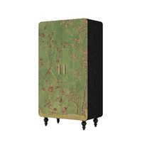 Armoire de Rangement Multifonctionnelle Grande Capacité Style Rétro Chinois, Sans Installation, Solide
