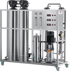 Usine industrielle 500L 1000L RO Système de traitement de l'eau à un étage par osmose inverse 220V Usine d'eau pure Composants de base PLC - Product Image 1
