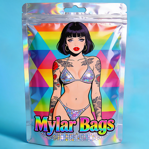 Emballage personnalisé en sachet de 1g, impression numérique, échantillon de pochette, faible MOQ, sachets en mylar découpés en forme de 3,5g - Product Image 2