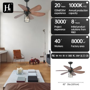 Ventilateur de plafond avec lumière, style vintage luxueux en laiton américain antique, moteur en cuivre à 5 pales, moderne, 52 pouces, cristal - Product Image 5