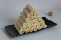 Emballages de rouleaux de printemps personnalisés en gros et rouleaux de printemps de légumes prêts à cuire, pâtisserie de haute qualité pour restaurant