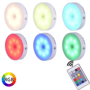 Cross-border intelligent human body sensing remote control <b>touch</b> charging night <b>light</b> wireless dimming <b>bedside</b> RGB ambient ice - Product Image 2