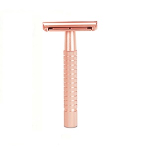 Welink High Quality New Black Silver Rose Gold Single Blade Manual <strong>Double</strong> <strong>Edge</strong> Metal Safety Shaving <strong>Razor</strong> for Women and Men - Product Image 1