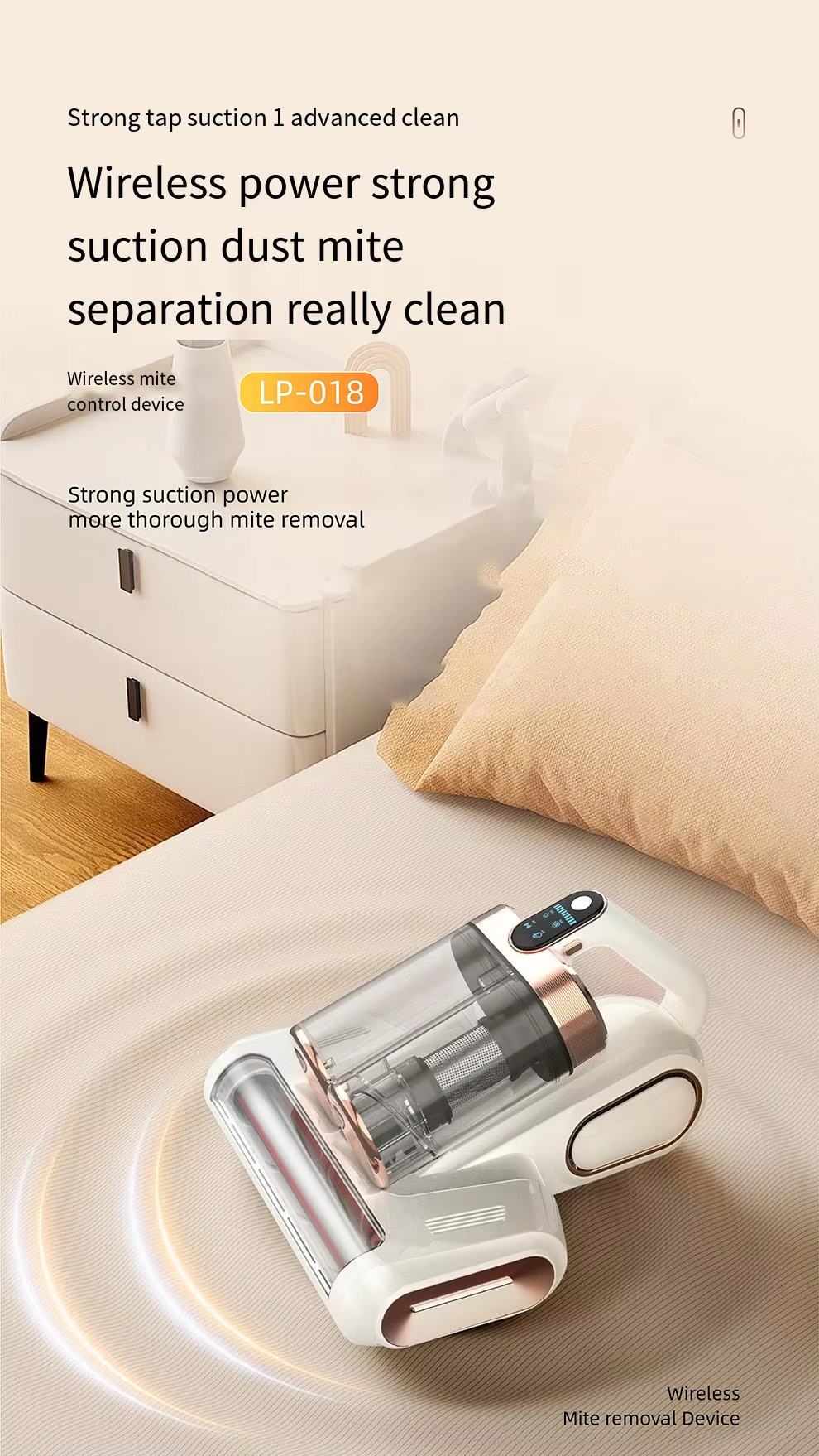 LP-018 Electric Double Cup Roller Brush Mite Removal Instrument