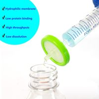 Filtre à seringue PES 0,22 µm, membrane de 33 mm, emballé individuellement, paquet de 20, laboratoire